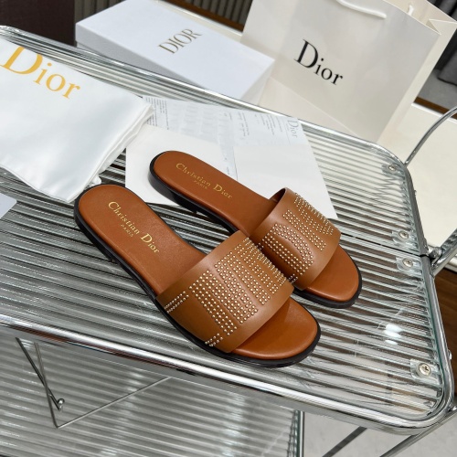 Replica Christian Dior Slippers For Women #1232421 $82.00 USD for Wholesale