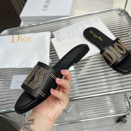 Replica Christian Dior Slippers For Women #1232422 $82.00 USD for Wholesale