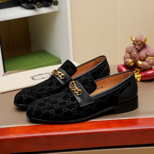 Replica Gucci Oxfords Shoes For Men #1232455 $85.00 USD for Wholesale