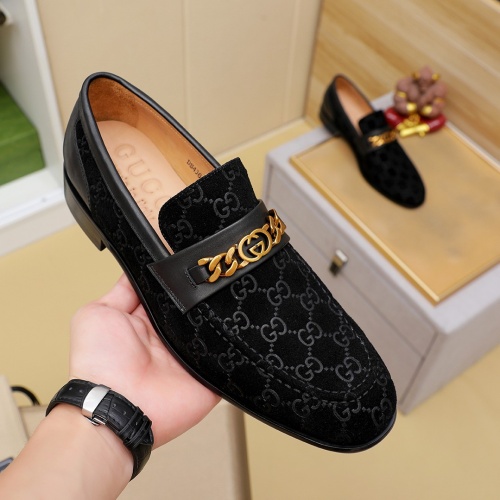 Replica Gucci Oxfords Shoes For Men #1232455 $85.00 USD for Wholesale