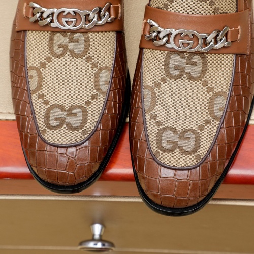 Replica Gucci Oxfords Shoes For Men #1232458 $85.00 USD for Wholesale