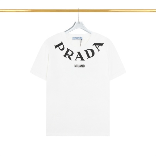 Prada T-Shirts Short Sleeved For Men #1232793 $34.00 USD, Wholesale Replica Prada T-Shirts