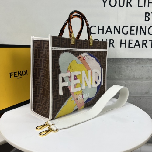 Replica Fendi AAA Quality Tote-Handbags For Women #1232879 $105.00 USD for Wholesale