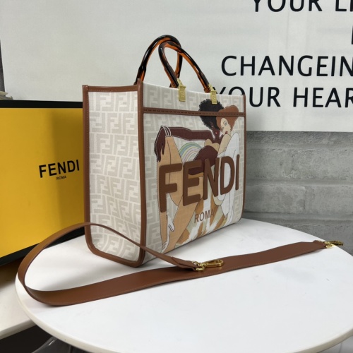 Replica Fendi AAA Quality Tote-Handbags For Women #1232880 $105.00 USD for Wholesale