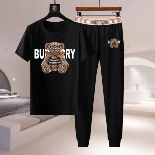 Burberry Tracksuits Short Sleeved For Men #1232944 $76.00 USD, Wholesale Replica Burberry Tracksuits