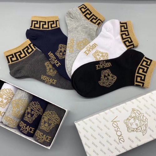 Replica Versace Socks For Men #1232971 $27.00 USD for Wholesale