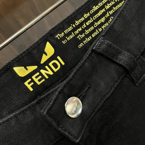 Replica Fendi Jeans For Men #1233411 $80.00 USD for Wholesale