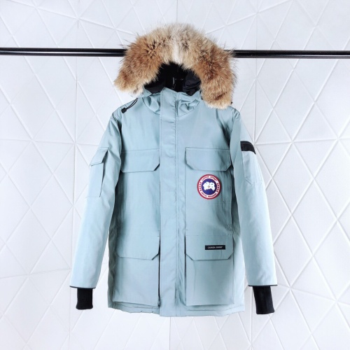 Canada Goose Down Feather Coat Long Sleeved For Unisex #1233435 $160.00 USD, Wholesale Replica Canada Goose Down Feather Coat