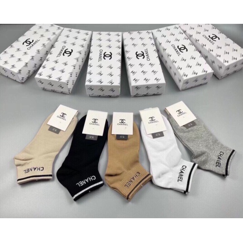 Chanel Socks For Women #1233447 $27.00 USD, Wholesale Replica Chanel Socks