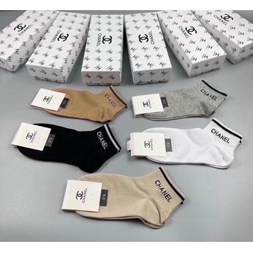 Replica Chanel Socks For Women #1233447 $27.00 USD for Wholesale