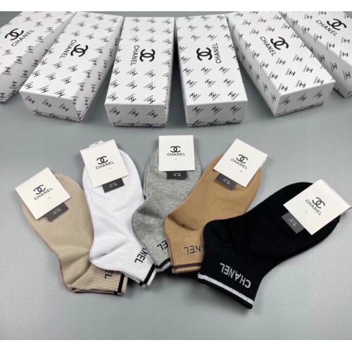 Replica Chanel Socks For Women #1233447 $27.00 USD for Wholesale