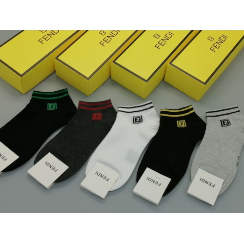 Replica Fendi Socks #1233455 $27.00 USD for Wholesale