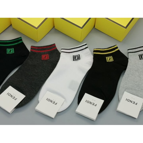 Replica Fendi Socks #1233455 $27.00 USD for Wholesale