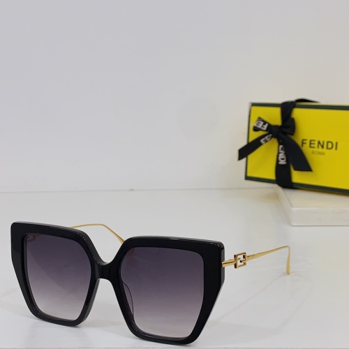 Fendi AAA Quality Sunglasses #1233573 $64.00 USD, Wholesale Replica Fendi AAA Quality Sunglasses