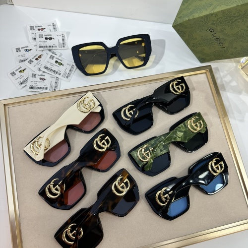 Replica Gucci AAA Quality Sunglasses #1233666 $60.00 USD for Wholesale