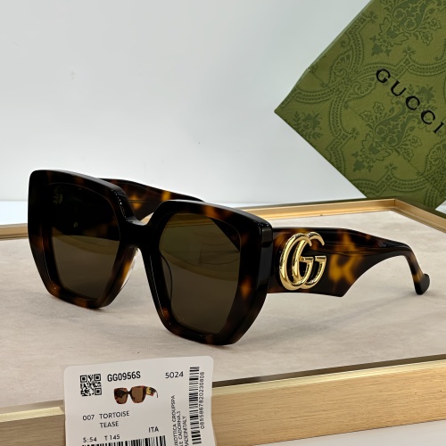 Gucci AAA Quality Sunglasses #1233672 $60.00 USD, Wholesale Replica Gucci AAA Quality Sunglasses