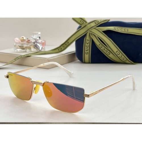 Gucci AAA Quality Sunglasses #1233698 $60.00 USD, Wholesale Replica Gucci AAA Quality Sunglasses