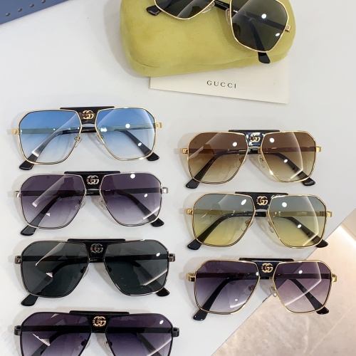 Replica Gucci AAA Quality Sunglasses #1233771 $60.00 USD for Wholesale