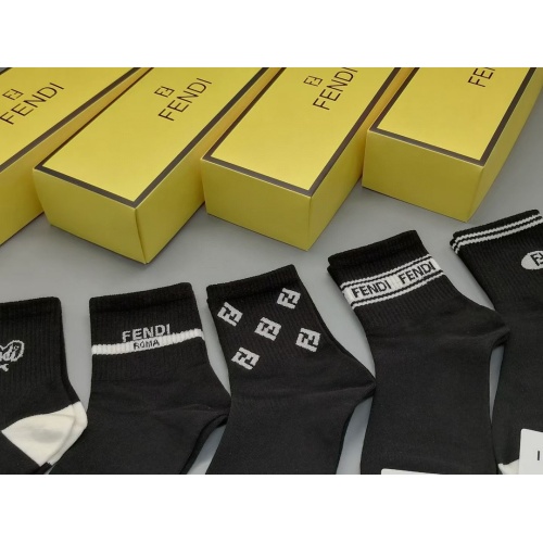 Replica Fendi Socks #1233852 $27.00 USD for Wholesale