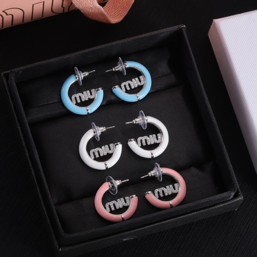 Replica MIU MIU Earrings For Women #1234109 $27.00 USD for Wholesale