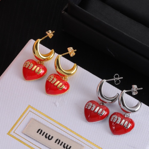 Replica MIU MIU Earrings For Women #1234114 $27.00 USD for Wholesale