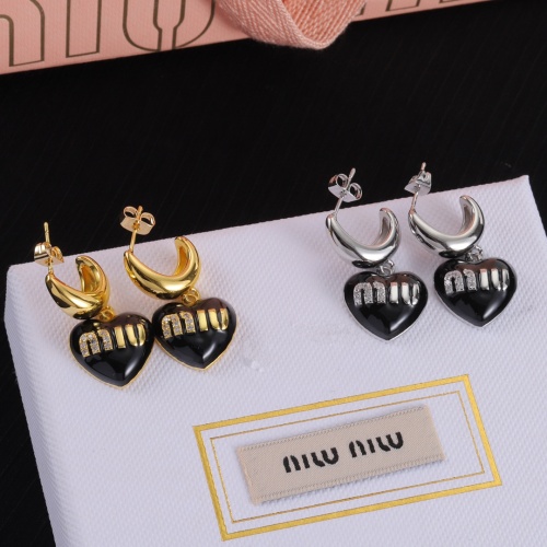 Replica MIU MIU Earrings For Women #1234116 $27.00 USD for Wholesale