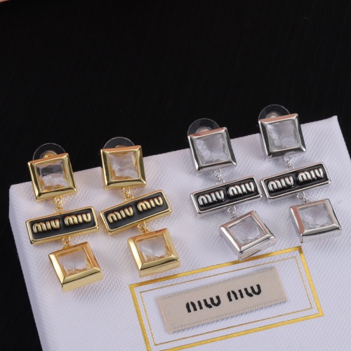 Replica MIU MIU Earrings For Women #1234118 $29.00 USD for Wholesale