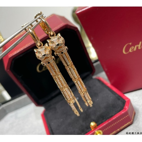 Cartier Earrings For Women #1234147 $100.00 USD, Wholesale Replica Cartier Earrings