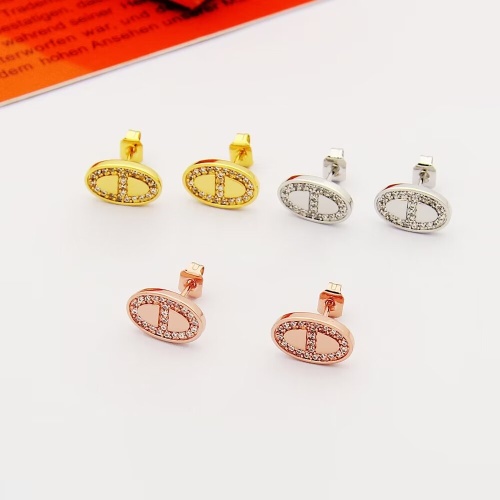 Replica Hermes Earrings For Women #1234342 $25.00 USD for Wholesale