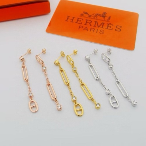 Replica Hermes Earrings For Women #1234355 $25.00 USD for Wholesale