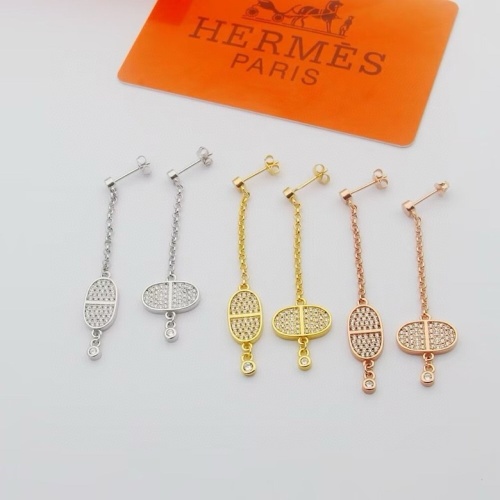 Replica Hermes Earrings For Women #1234357 $27.00 USD for Wholesale