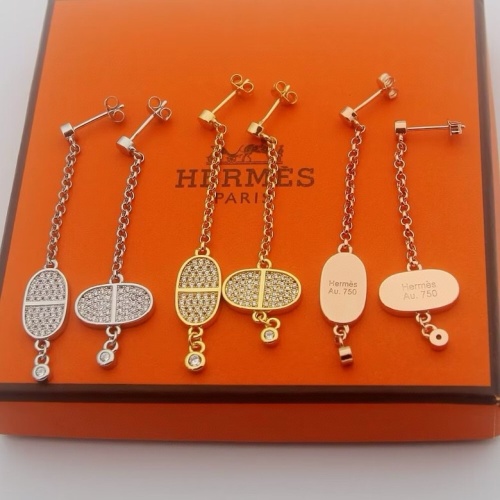 Replica Hermes Earrings For Women #1234357 $27.00 USD for Wholesale