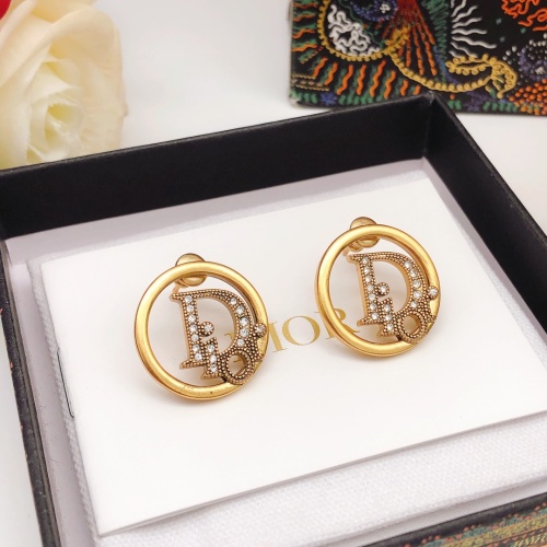 Replica Christian Dior Earrings For Women #1234397 $25.00 USD for Wholesale