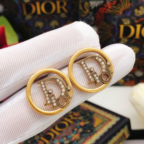 Replica Christian Dior Earrings For Women #1234397 $25.00 USD for Wholesale