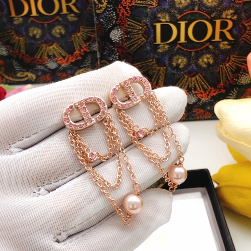 Replica Christian Dior Earrings For Women #1234413 $29.00 USD for Wholesale