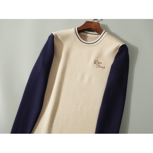 Replica Christian Dior Sweaters Long Sleeved For Men #1234591 $45.00 USD for Wholesale