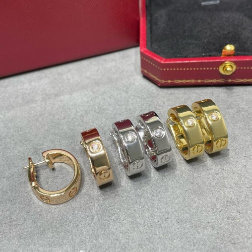 Replica Cartier Earrings For Women #1234614 $64.00 USD for Wholesale