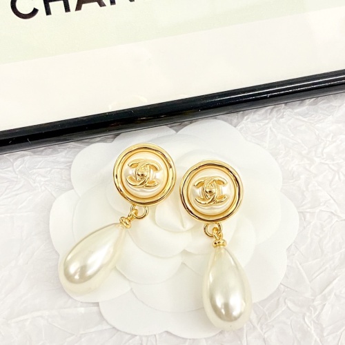 Replica Chanel Earrings For Women #1234671 $32.00 USD for Wholesale