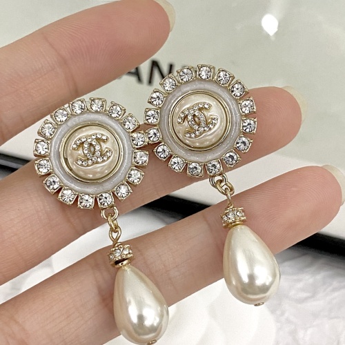 Replica Chanel Earrings For Women #1234694 $38.00 USD for Wholesale