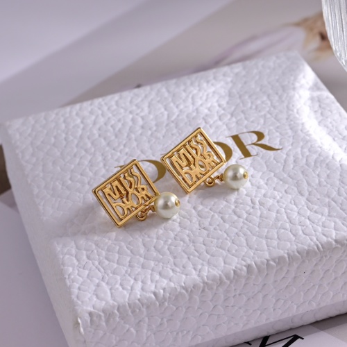 Replica Christian Dior Earrings For Women #1234823 $25.00 USD for Wholesale