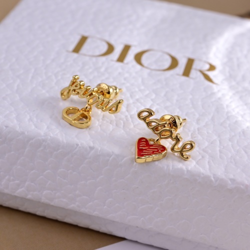 Replica Christian Dior Earrings For Women #1234826 $27.00 USD for Wholesale