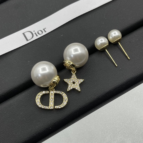 Replica Christian Dior Earrings For Women #1234838 $27.00 USD for Wholesale