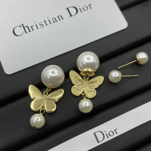 Replica Christian Dior Earrings For Women #1234839 $27.00 USD for Wholesale