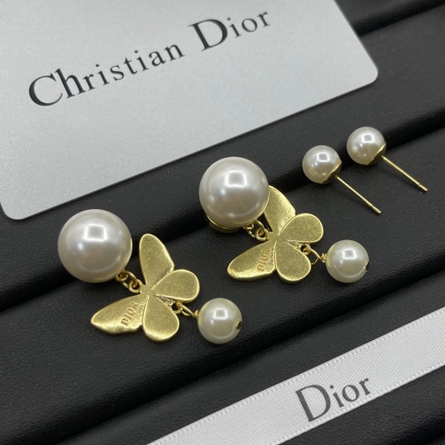 Replica Christian Dior Earrings For Women #1234839 $27.00 USD for Wholesale