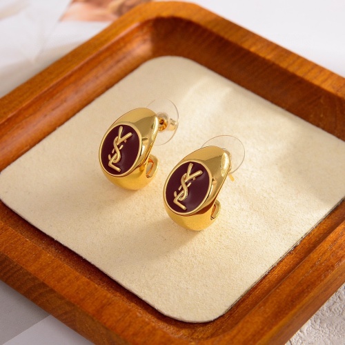 Replica Yves Saint Laurent YSL Earrings For Women #1234875 $25.00 USD for Wholesale