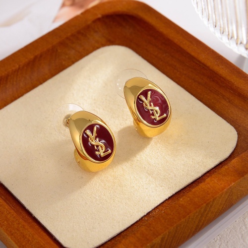 Replica Yves Saint Laurent YSL Earrings For Women #1234875 $25.00 USD for Wholesale