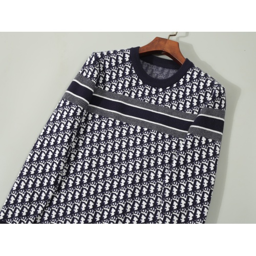 Replica Christian Dior Sweaters Long Sleeved For Men #1234883 $45.00 USD for Wholesale