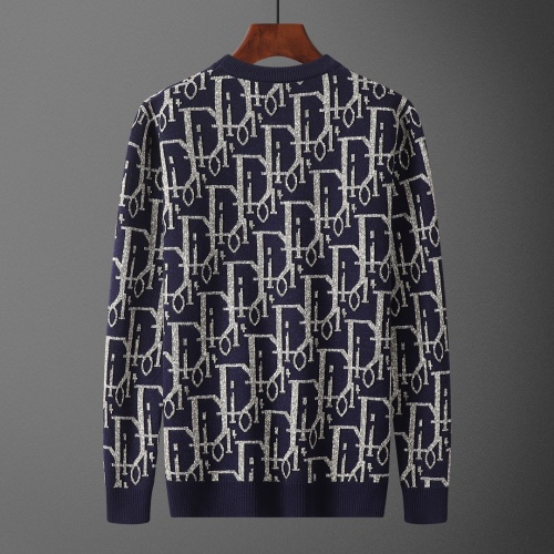 Replica Christian Dior Sweaters Long Sleeved For Men #1234885 $45.00 USD for Wholesale