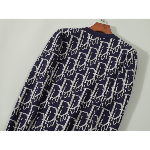 Replica Christian Dior Sweaters Long Sleeved For Men #1234885 $45.00 USD for Wholesale