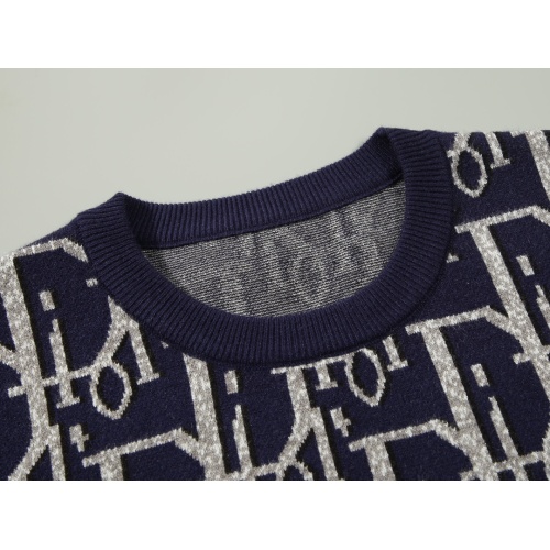 Replica Christian Dior Sweaters Long Sleeved For Men #1234885 $45.00 USD for Wholesale